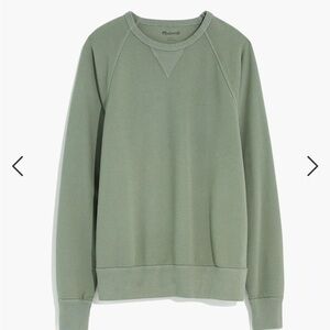 Garment-Dyed Crewneck Sweatshirt - meadow green